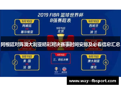 阿根廷对阵澳大利亚精彩对决赛事时间安排及必看信息汇总